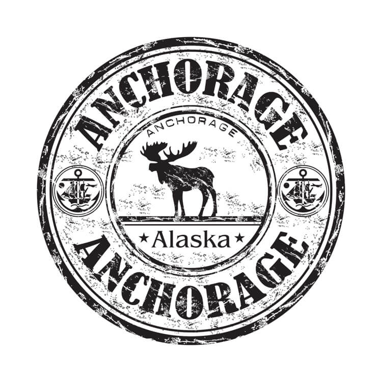 Anchorage Alaska Stamp Anchorage Alaska Stamp