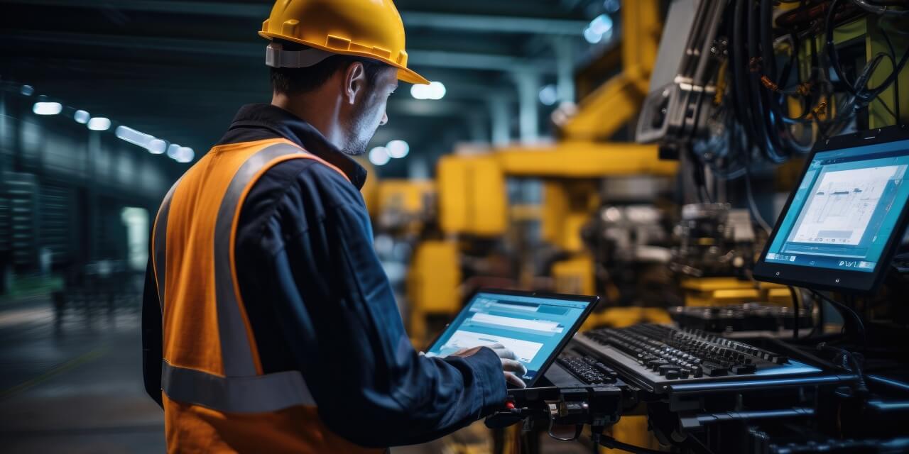project manager preparing for health and safety audit in industrial facility